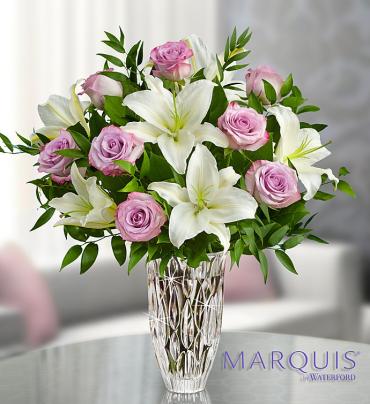 Marquis by Waterford&reg; Purple Rose &amp; Lily Bouquet