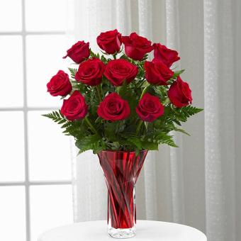 The Anniversary Rose Bouquet - 12- Stems
